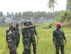 Wakasal Tinjau Lokasi Ketahanan Pangan TNI AL di Lampung