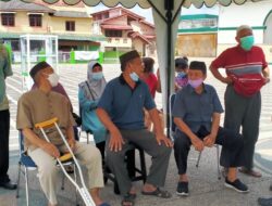 Pemkot Pangkalpinang Lakukan Giat Vaksinasi Covid-19 Masal, di Masjid Jamik.