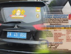 Pengemudi Pajero Sport ber Nopol SN-45-RSD Mengaku Sebagai Warga Kekaisaran Sunda Nusantara