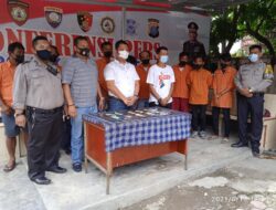 Polsek Medan Area Amankan 10 Orang Preman Pelaku Pungli