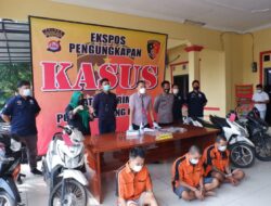 Satreskrim Polres Serang Kota Ringkus Tiga Pelaku Curanmor, Satu Di Tembak