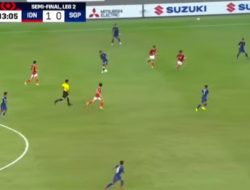Piala AFF, Indonesia Meminpin 1 – 0 atas Singapura