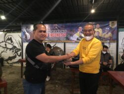 Gelar Nobar Indonesia Vs Thailand, Golkar Babel Berikan Doorprize