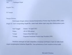 Pagi Ini, Muncul Undangan Tanpa Stempel Sosialisasi PIP di Kantor Kades Belo Laut   