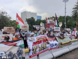 AWG Gelar Aksi Bela Al-Aqsa di Depan Kedubes Amerika
