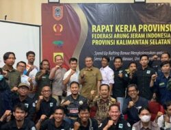Ketum FAJI dan Pengurus KONI Kalsel Hadiri Rakerprov Tahun 2022