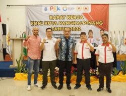 Suryo Kusbandoro Hadiri Acara Raker KONI Pangkalpinang