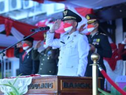 Upacara HUT RI ke-77 di Kabupaten Bangka berlangsung Khidmat