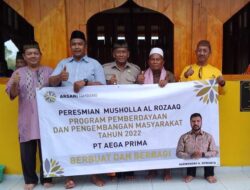 Mushola Al Rozaaq Pantai Penyusuk Permai Kabupaten Bangka Diresmikan 