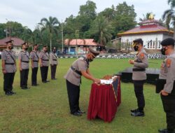 Kapolres Indra Kurniawan Pimpin Sertijab Di Jajaran Polres Bangka