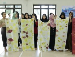 Pelatihan Ecoprint PT Timah: Membangun Kreativitas dan Kewirausahaan Berbasis Lingkungan
