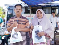 Warga Desa Lumut Antusias Berobat di Mobil Sehat PT Timah