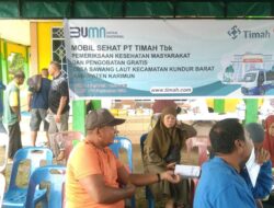 Antusias Warga Sawang Laut, Mobil Sehat PT Timah Layani Kesehatan Gratis