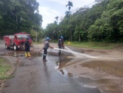 Gotong Royong Karyawan PT Timah, Cegah Kecelakaan di Komplek Perusahaan