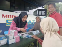 Mobil Sehat PT Timah Hadir dalam Operasi Pasar Pemkab Bangka Barat 