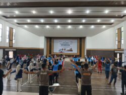 PT Timah Gelar Senam Bersama Dengan Mitra Kerja dan Masyarakat