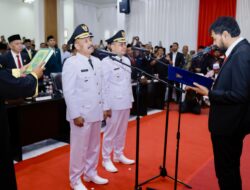 Muzakir Manaf Resmi Lantik Sarjani-Alzaizi sebagai Bupati dan Wakil Bupati Pidie