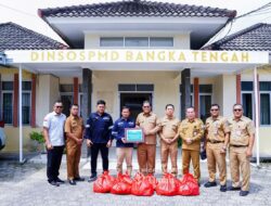 PT TIMAH Tbk Salurkan 300 Paket Sembako untuk Korban Banjir di Bangka Tengah