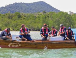 PT TIMAH Restocking 1.400 Kepiting Bakau di Kepri