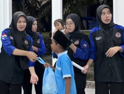 HMJ Informatika dan Bisnis Polman Babel Santuni 35 Anak Yatim di Nangnung