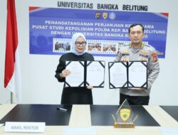 UBB dan Polda Babel Teken Kerja Sama, Mahasiswa Bisa Penelitian di Kepolisian