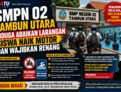 SMPN 02 Tambun Utara Diduga Langgar Edaran Gubernur: Siswa Naik Motor hingga Wajib Renang   