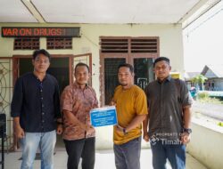PT TIMAH Bantu Bangun Pos Kamling dan Fasilitas Komunikasi untuk Perkuat Kamtibmas di Tanjung Gunung