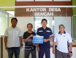 PT TIMAH Bantu Bangun Pos Kamling di Desa Bencah, Perkuat Keamanan Lingkungan Warga