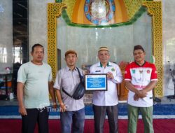 PT TIMAH Bantu Pembangunan Masjid Uswatun Hasanah di Bangka Tengah, Ringankan Kendala Dana
