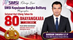 Ketua SMSI Babel: HUT Bhayangkara Jadi Momentum Perkuat Sinergi Polri dan Media Siber