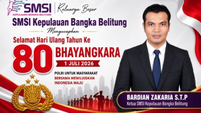 Ketua SMSI Babel: HUT Bhayangkara Jadi Momentum Perkuat Sinergi Polri dan Media Siber