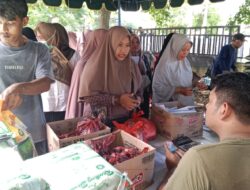 Gerakan Pangan Murah Diserbu Warga Simpang Tiga