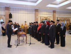 15 Pejabat Pemkab Bangka Dilantik, Sejumlah Kepala OPD Bergeser