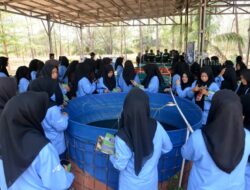 Belajar Pengelolaan Lahan Bekas Tambang, Siswa SMK IT Jamalullail Eksplorasi Kampoeng Reklamasi Air Jangkang PT TIMAH    