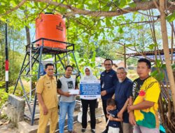PT TIMAH Bantu Penuhi Kebutuhan Air Bersih Warga Desa Lalang Belitung Timur