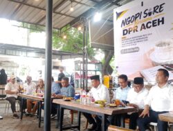 Bendera Bintang Bulan hingga Banjir Aceh Dibahas dalam Ngopi Sore DPRA dan Pers