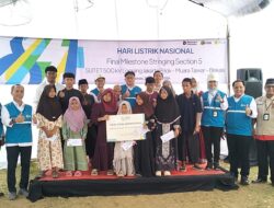Hari Listrik Nasional ke-81, PLN UPP JBB 3 Tuntaskan Stringing Terakhir SUTET 500 kV, Santuni Anak Yatim